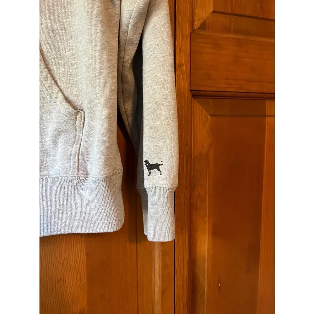 The Black Dog Women's Classic Pullover Hoodie Long Sleeve Heather Gray Size XS